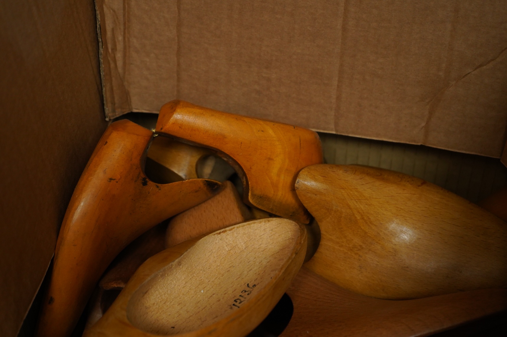 A collection of 20th century hinged shoe trees
